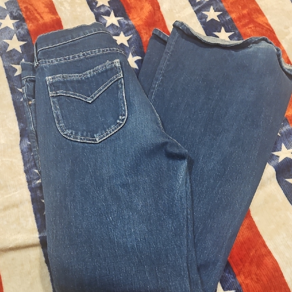MOTHER Dark Blue Boot Cut Jeans